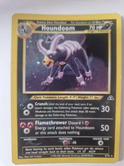 Houndoom 4/75 Holo Neo Discovery Pokemon NM - Image 1