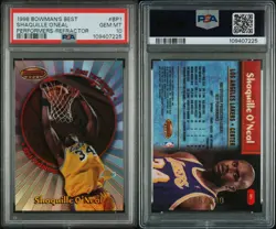 1998 Bowman’s Best Shaquille O’Neal Best Performers Refractor PSA 10 /200 BP1 - Image 3