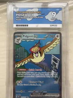 Pidgeot EX 225/197 Special Illustration Rare Obsidian Flames 2023 ACE MINT 9 - Image 1