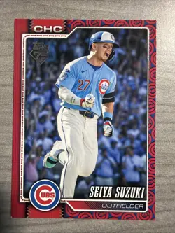 2026 Topps Series 2 Team Boarder Seiya Suzuki Chicago Cubs - Image 1