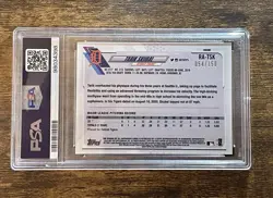 2021 Topps Chrome Tarik Skubal Rookie Auto Blue Refractor /150 PSA 10 Pop 10 - Image 2