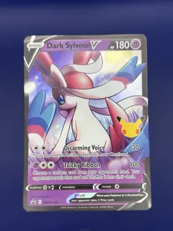 Dark Sylveon V SWSH134 Sword & Shield Celebrations Promo Pokemon TCG NM - Image 1