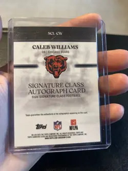 2025 Caleb Williams Chicago Bears Signature Class Autographs On-Card Auto SCL-CW - Image 2