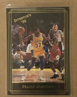 1992 Investor's Journal Magic Johnson Los Angeles Lakers NBA Card #31 - Image 1