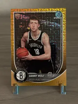2025-26 Bowman Danny Wolf Gold Mojo /50 Rookie Card - Image 1