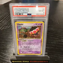 CLAYDOL - REV FOIL - PSA NM 8 - 2004 Pokemon EX Hidden Legends #2 - Image 1