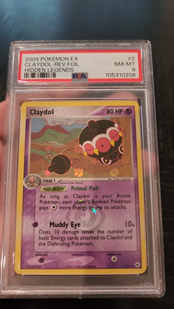 CLAYDOL - REV FOIL - PSA NM 8 - 2004 Pokemon EX Hidden Legends #2 - Image 2