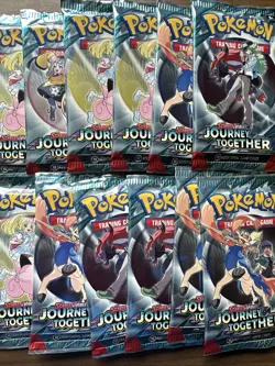 Pokemon TCG Journey Together Booster Packs - Art Set of 12 - Factory Sealed - Image 1
