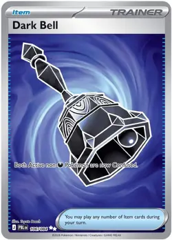 Dark Bell 106/084 Ultra Rare Pitch Black Holo MINT/PACK FRESH - Image 1