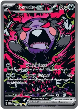 Morpeko ex 117/084 Special Illustration Rare Pitch Black Holo MINT/PACK FRESH - Image 1