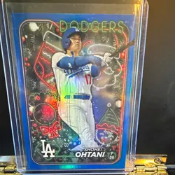Topps 2024 Holiday Shohei Ohtani Los Angeles Dodgers Blue #H1 Baseball Card - Image 1