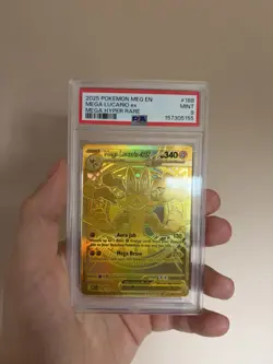 Mega Lucario Ex - Mega Evolution 188/132 - English - Gold Rare - PSA 9 - Image 1