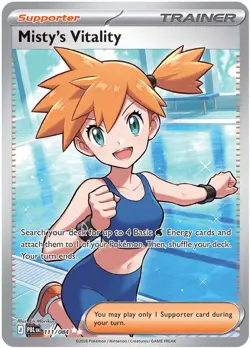 Misty's Vitality 111/084 Ultra Rare Pitch Black Holo MINT/PACK FRESH - Image 1