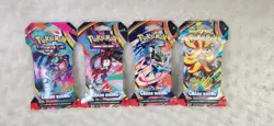 ART SET Lot of 4 ~ Pokemon TCG: Chaos Rising Sleeved Booster Pack Cards Mega ME - Image 4