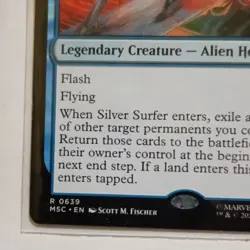 Silver Surfer, Cosmic Voyager 639 Commander: Marvel Super Heroes MTG NM - Image 3