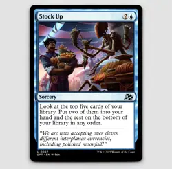 Stock Up - DFT #67 Uncommon - NM / Mint Aetherdrift Single - Image 1