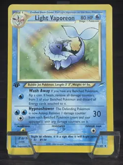 Light Vaporeon 52/105 Neo Destiny Regular NM/M - Image 1