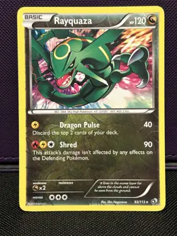 Pokemon TCG Legendary Treasures Rayquaza Reverse Holo NM 93/113 - Image 1