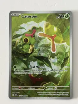 Caterpie 172/165 Illustration Rare NM - Scarlet & Violet 151 - Pokemon TCG - Image 1
