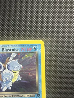 Dark Blastoise 3/82 Team Rocket Pokemon TCG Vintage Card NM - Image 3