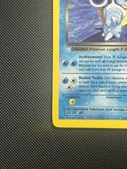 Dark Blastoise 3/82 Team Rocket Pokemon TCG Vintage Card NM - Image 4