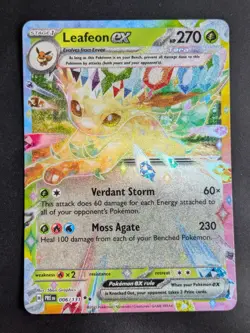 Leafeon Ex Double Rare 006/131 - Prismatic Evolutions - Pokemon TCG - Mint / Nm - Image 1