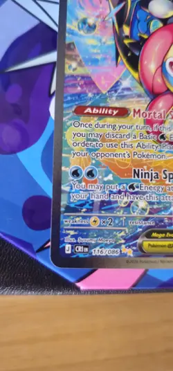 MEGA GRENINJA EX 116/086 HOLO CHAOS RISING POKEMON NM/M - Image 4