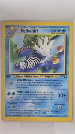 Pokemon TCG Poliwhirl Neo Discovery Card 44/75 1st Edition M/NM - Image 1