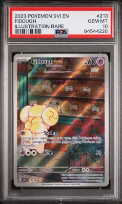 2023 POKEMON SVI EN-SCARLET & VIOLET ILLUSTRATION RARE #213 FIDOUGH PSA 10 - Image 1