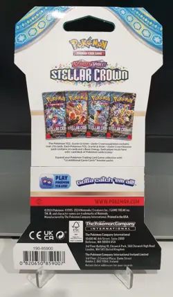 Pokemon TCG: Stellar Crown Blister Pack 👑 Brand New & Sealed 👑 - Image 2
