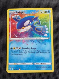 Pokemon TCG Shining Fates Kyogre Amazing Secret Rare Card 021/072 NM/M Condition - Image 1