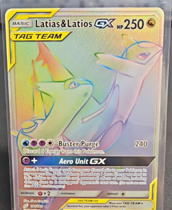 Pokemon Latias & Latios GX 190/181 Sm-Team Up Holo Secret Rare TAG TEAM - Image 1