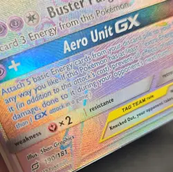 Pokemon Latias & Latios GX 190/181 Sm-Team Up Holo Secret Rare TAG TEAM - Image 3