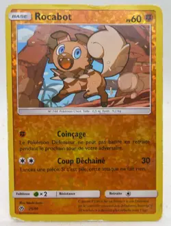 Carte Pokemon Rocabot 25/40 Holo Promo McDonald’s VF 2018 - Image 1