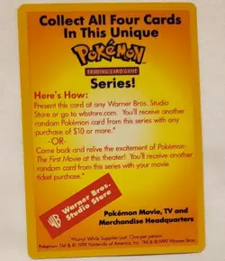 CATCH MEW POKEMON VINTAGE FIRST MOVIE PROMO CARD 1999 - Image 2