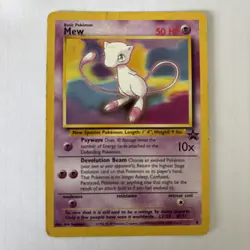 Pokemon Card Mew Promo Black Star WOTC 1999 Movie Vintage Rare - Image 1