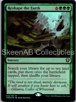 MTG SkeenAB Reshape the Earth FOIL Commander Legends NM - Image 1