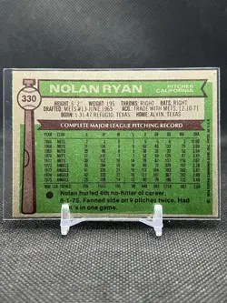 1976 Topps Nolan Ryan # 330 California Angels NM+++ - Image 2