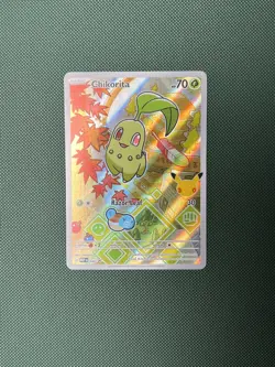 Pokemon TCG - First Partner Illustration - Chikorita - MEP 046 - Promo - NM/MT - Image 1