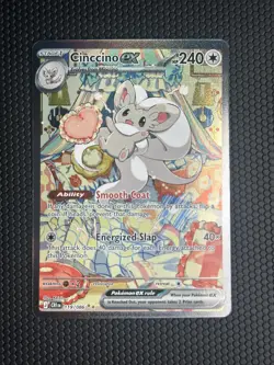 Cinccino ex SIR 119/086 Chaos Rising Pokemon TCG Special Illustration Rare NM - Image 1