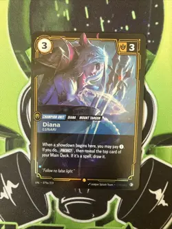 Diana Lunari UNL 079a/219 Alternate Art Showcase Unleashed Riftbound NM - Image 1