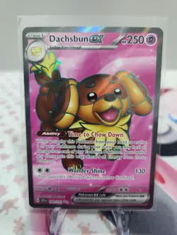 Pokemon TCG - Dachsbun ex 160/142 - Full Art - Stellar Crown - NM/M - Image 1