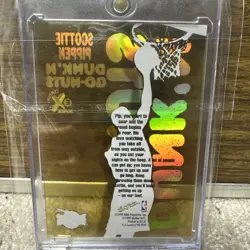 1998-99 Skybox E-X Century Dunk'N Go-Nuts Scottie Pippen #14DG HOF - Image 2