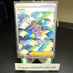 Pokemon TCG Surfer 293/217 Ascended Heros SIR NM/Mint Condition ENGLISH - Image 1
