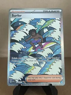 Pokemon TCG Ascended Heroes Surfer 293/217 Special Illustrated Rare SIR English - Image 1
