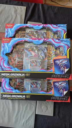 Pokemon TCG: Mega Greninja EX Premium Collection Box Chaos Rising X3 Available - Image 2