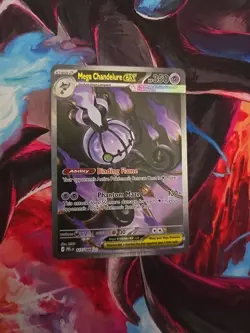 Mega Chandelure Ex 115/084 - Special Illustration Rare - Pitch Black Pokemon TCG - Image 1