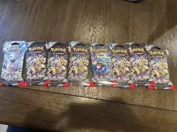 Pokemon TCG Stellar Crown 8 English Booster Packs Gyarados 2024 Standard Cards - Image 1