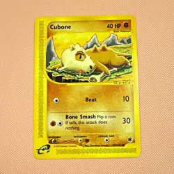 Pokemon Cubone 103/165 Expedition Base Set English Regular Common 40 HP 2002 - Image 1