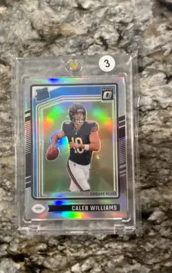 2024 Panini Donruss Optic Caleb Williams Holo Prizm Rated Rookie #201 Bears - Image 1